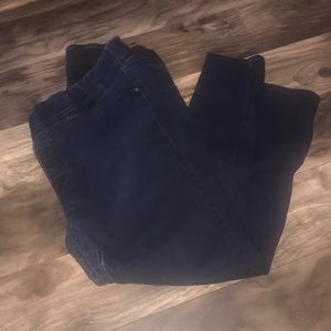 Old navy rockstar pull on dark blue jeans